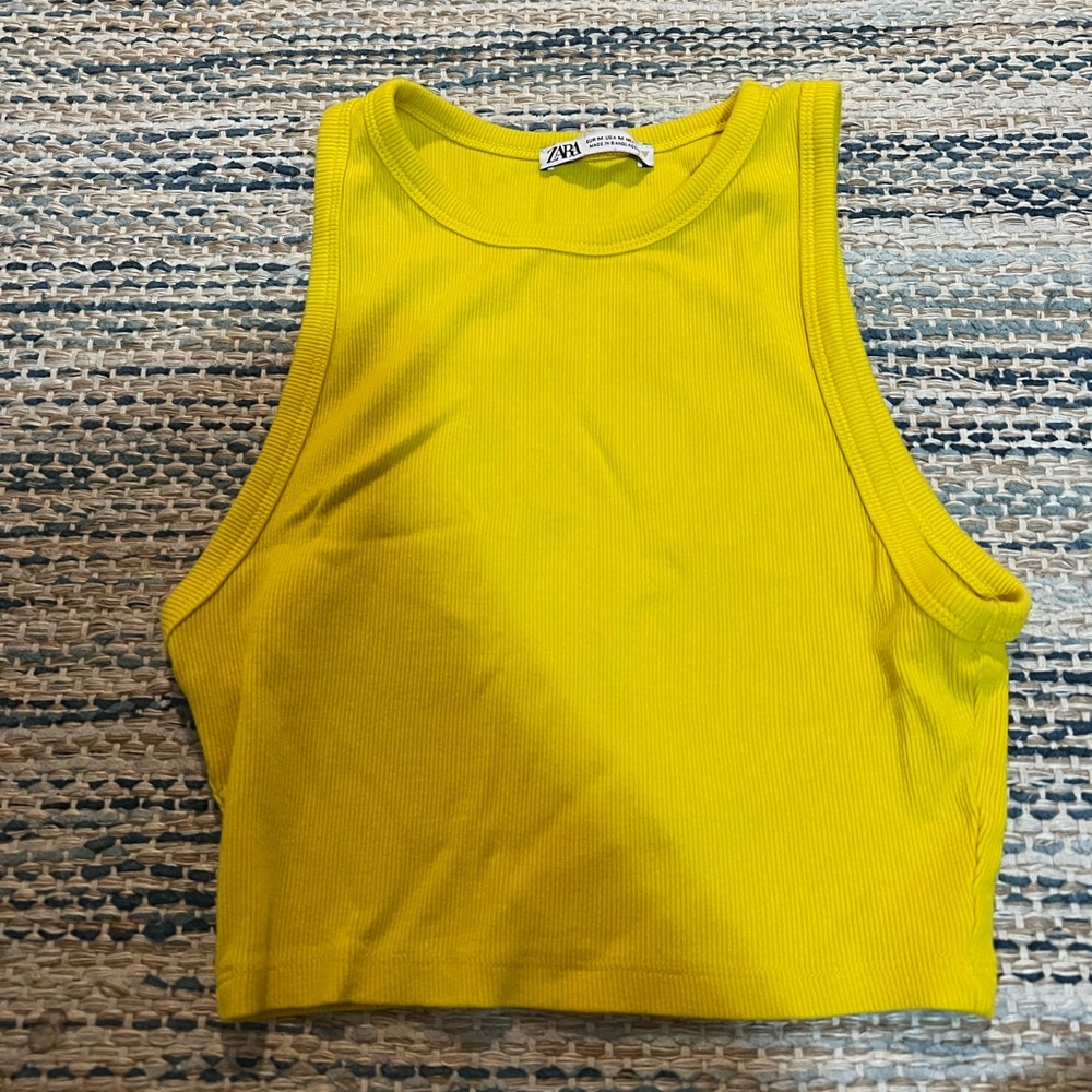 Zara crop tank top